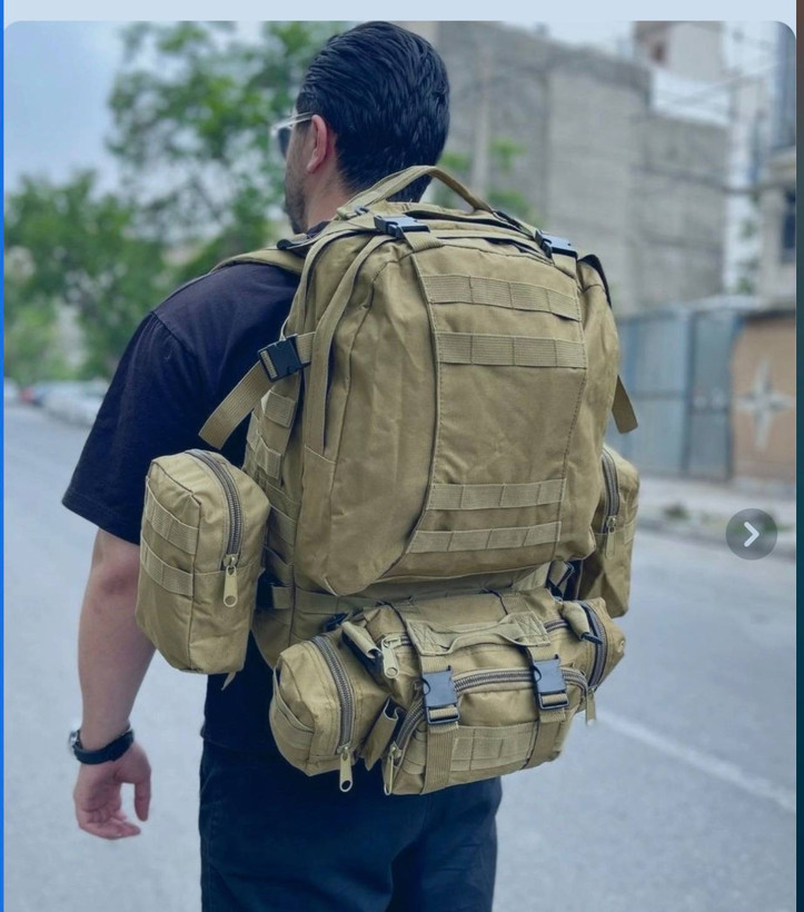 کوله پشتی تاکتیکال ۵۰ لیتری مدل ۴ تیکه