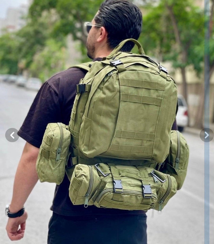 کوله پشتی تاکتیکال ۵۰ لیتری مدل ۴ تیکه