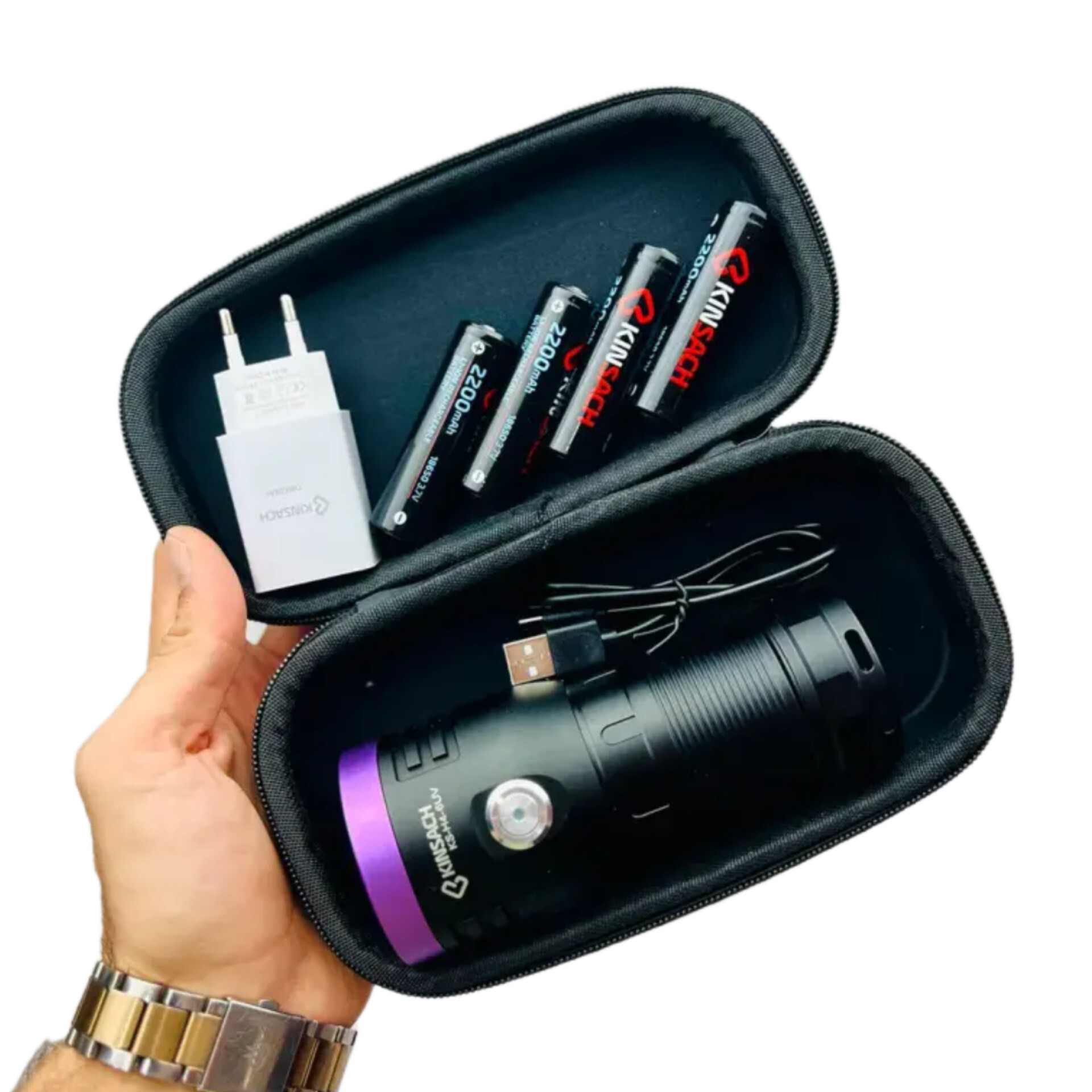 چراغ قوه یووی کینساچ مدل KS-H4-6UV